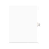 Preprinted Legal Exhibit Side Tab Index Dividers, Avery Style, 10-tab, 13, 11 X 8.5, White, 25-pack