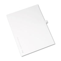 Preprinted Legal Exhibit Side Tab Index Dividers, Avery Style, 10-tab, 14, 11 X 8.5, White, 25-pack