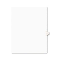 Preprinted Legal Exhibit Side Tab Index Dividers, Avery Style, 10-tab, 15, 11 X 8.5, White, 25-pack