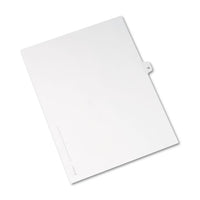 Preprinted Legal Exhibit Side Tab Index Dividers, Avery Style, 10-tab, 15, 11 X 8.5, White, 25-pack