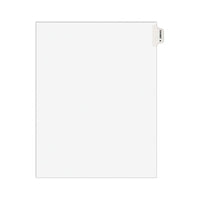 Avery-style Preprinted Legal Bottom Tab Divider, Exhibit A, Letter, White, 25-pk