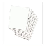 Avery-style Preprinted Legal Bottom Tab Divider, Exhibit A, Letter, White, 25-pk