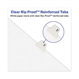 Avery-style Preprinted Legal Bottom Tab Divider, Exhibit A, Letter, White, 25-pk