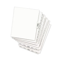 Avery-style Preprinted Legal Bottom Tab Divider, Exhibit B, Letter, White, 25-pk