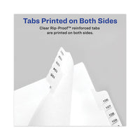 Avery-style Preprinted Legal Bottom Tab Divider, Exhibit C, Letter, White, 25-pk