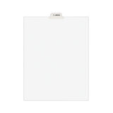 Avery-style Preprinted Legal Bottom Tab Divider, Exhibit C, Letter, White, 25-pk