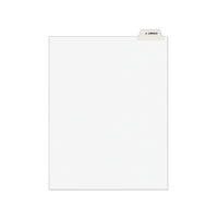 Avery-style Preprinted Legal Bottom Tab Divider, Exhibit F, Letter, White, 25-pk