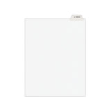 Avery-style Preprinted Legal Bottom Tab Divider, Exhibit F, Letter, White, 25-pk