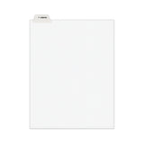 Avery-style Preprinted Legal Bottom Tab Divider, Exhibit J, Letter, White, 25-pk