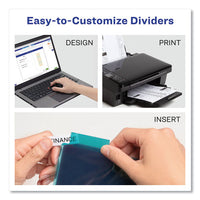 Big Tab Insertable Two-pocket Plastic Dividers, 5-tab, 11.13 X 9.25, Assorted, 1 Set