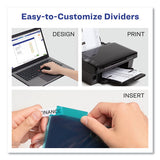 Big Tab Insertable Two-pocket Plastic Dividers, 5-tab, 11.13 X 9.25, Assorted, 1 Set