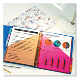 Big Tab Insertable Two-pocket Plastic Dividers, 5-tab, 11.13 X 9.25, Assorted, 1 Set