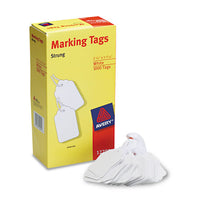 Medium-weight White Marking Tags, 2 3-4 X 1 11-16, 1,000-box