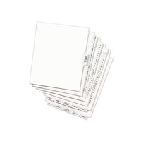 Avery-style Preprinted Legal Bottom Tab Dividers, Exhibit P, Letter, 25-pack