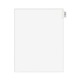 Avery-style Preprinted Legal Bottom Tab Dividers, Exhibit U, Letter, 25-pack