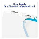 Print And Apply Index Maker Clear Label Plastic Dividers With Printable Label Strip, 5-tab, 11 X 8.5, Translucent, 5 Sets