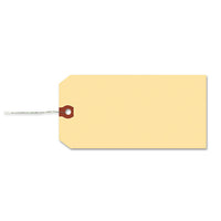 Double Wired Shipping Tags, 13pt. Stock, 6 1-4 X 3 1-8, Manila, 1,000-box