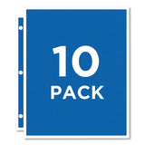 Photo Storage Pages For Six 4 X 6 Mixed Format Photos, 3-hole Punched, 10-pack