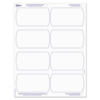 Big Tab Printable Large White Label Tab Dividers, 5-tab, Letter, 20 Per Pack