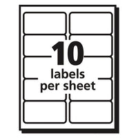 Matte Clear Easy Peel Mailing Labels W- Sure Feed Technology, Laser Printers, 2 X 4, Clear, 10-sheet, 10 Sheets-pack