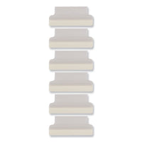 Insertable Index Tabs With Printable Inserts, 1-5-cut Tabs, Clear, 1.5" Wide, 25-pack