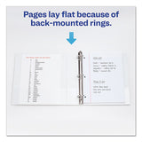 Durable View Binder With Durahinge And Slant Rings, 3 Rings, 0.5" Capacity, 11 X 8.5, White