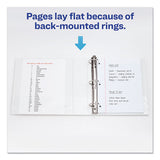 Durable View Binder With Durahinge And Slant Rings, 3 Rings, 2" Capacity, 11 X 8.5, White, 4-pack