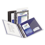 Flexi-view Binder With Round Rings, 3 Rings, 1.5" Capacity, 11 X 8.5, Black