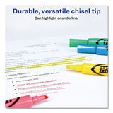 Hi-liter Desk-style Highlighters, Chisel Tip, Assorted Colors, 4-set