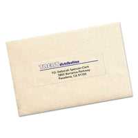 Matte Clear Easy Peel Mailing Labels W- Sure Feed Technology, Inkjet Printers, 1.33 X 4, Clear, 14-sheet, 10 Sheets-pack