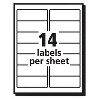 Matte Clear Easy Peel Mailing Labels W- Sure Feed Technology, Inkjet Printers, 1.33 X 4, Clear, 14-sheet, 10 Sheets-pack