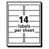 Matte Clear Easy Peel Mailing Labels W- Sure Feed Technology, Inkjet Printers, 1.33 X 4, Clear, 14-sheet, 10 Sheets-pack