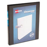 Showcase Economy View Binder With Round Rings, 3 Rings, 0.5" Capacity, 11 X 8.5, Black