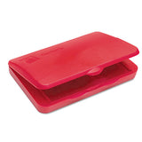 Pre-inked Felt Stamp Pad, 4.25 X 2.75, Red