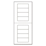 Mini-sheets Mailing Labels, Inkjet-laser Printers, 1 X 2.63, White, 8-sheet, 25 Sheets-pack