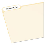 Mini-sheets Permanent File Folder Labels, 0.66 X 3.44, White, 12-sheet, 25 Sheets-pack