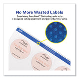 Laser-inkjet Media Labels, Inkjet-laser Printers, 2.5" Dia, Matte White, 9 Labels-sheet, 25 Sheets-pack