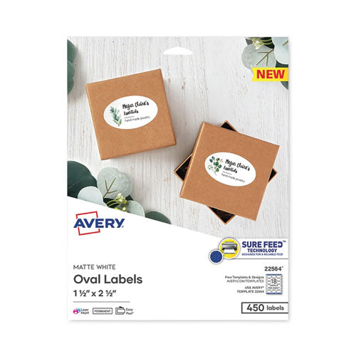 Laser-inkjet Media Labels, Inkjet-laser Printers, 1.5 X 2.5, White, 18 Labels-sheet, 25 Sheets-pack