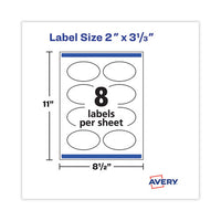 Laser-inkjet Media Labels, Inkjet-laser Printers, 2 X 3.3, White, 8 Labels-sheet, 25 Sheets-pack