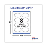 Laser-inkjet Media Labels, Inkjet-laser Printers, 2 X 3.3, White, 8 Labels-sheet, 25 Sheets-pack