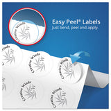 Round Print-to-the Edge Labels With Sure Feed And Easy Peel, 2" Dia, Glossy Clear, 120-pk