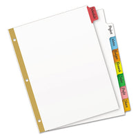 Write & Erase Big Tab Paper Dividers, 8-tab, Multicolor, Letter