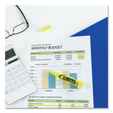 Hi-liter Desk-style Highlighters, Chisel Tip, Fluorescent Yellow, Dozen