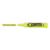 Hi-liter Desk-style Highlighters, Chisel Tip, Fluorescent Yellow, Dozen