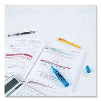 Hi-liter Desk-style Highlighters, Chisel Tip, Fluorescent Blue, Dozen