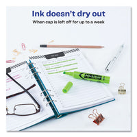 Hi-liter Desk-style Highlighters, Chisel Tip, Fluorescent Green, Dozen