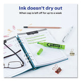 Hi-liter Desk-style Highlighters, Chisel Tip, Fluorescent Green, Dozen