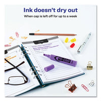 Hi-liter Desk-style Highlighters, Chisel Tip, Fluorescent Purple, Dozen