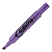 Hi-liter Desk-style Highlighters, Chisel Tip, Fluorescent Purple, Dozen