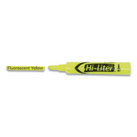 Hi-liter Desk-style Highlighters, Chisel Tip, Fluorescent Yellow, 200-box